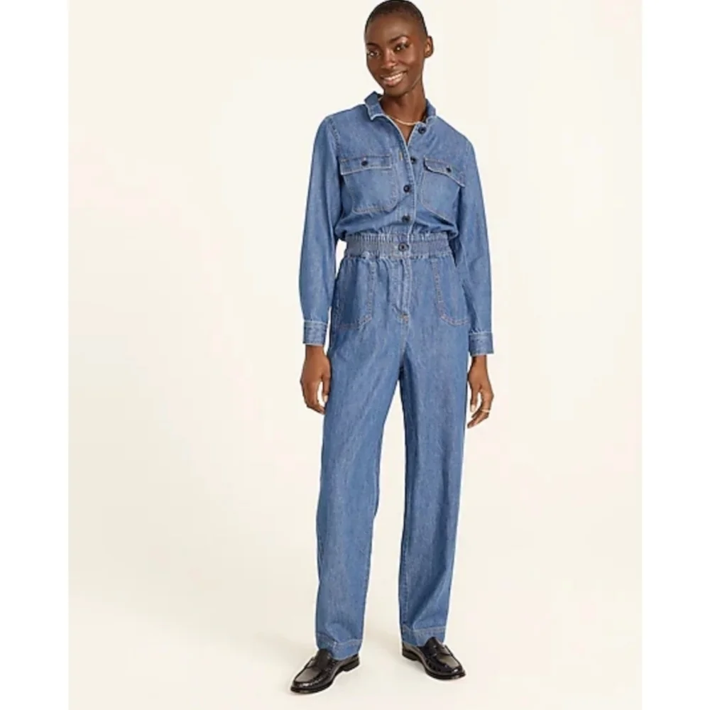 6. J.Crew Denim jumpsuit